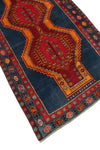 Fine VTG Aldwin Navy/Red Runner, 3'8" x 12'5"