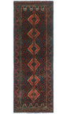 Vintage Inaara Charcoal/Rust Runner, 2'9" x 7'10"