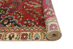 Vintage Arman Red/Beige Rug, 4'9" x 5'9"