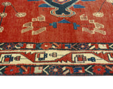 Fine VTG Nyles Rust/Navy Rug, 5'7" x 7'10"