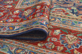 Fine VTG Ajer Blue/Red Rug, 9'9" x 12'7"