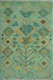 Balochi Aescby Lt. Green/Gold Rug, 3'1" x 4'11"