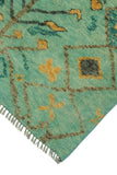 Balochi Aescby Lt. Green/Gold Rug, 3'1" x 4'11"