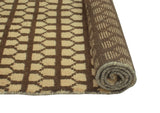 Balochi Aerwyna Ivory/Brown Rug, 3'8" x 5'6"