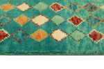 Balochi Adham Green/Ivory Rug, 3'3" x 4'10"