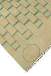 Balochi Adrion Beige/Lt. Green Rug, 3'11" x 5'10"