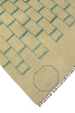 Balochi Adrion Beige/Lt. Green Rug, 3'11" x 5'10"