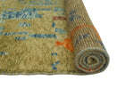 Balochi Aeisha Green/Blue Rug, 3'5" x 4'11"