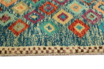 Balochi Adofo Blue/Pink Rug, 3'2" x 4'10"