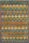 Balochi Adib Green/Ivory Rug, 3'3" x 4'11"