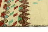 Balochi Ader Beige/Lt. Green Rug, 3'3" x 5'0"