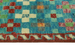 Balochi Aimara Blue/Red Rug, 3'11" x 5'10"