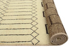 Balochi Afraz Ivory/Charcoal Rug, 4'2" x 5'11"