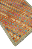 Balochi Aiman Rust/Grey Rug, 3'5" x 5'1"