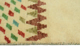 Balochi Adolphus Green/Beige Rug, 3'5" x 4'10"