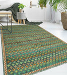 Balochi Adella Grey/Gold Rug, 5'3" x 8'2"