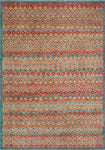 Balochi Ade Purple/Red Rug, 5'3" x 8'1"