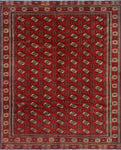 Fine VTG Halime Red/Ivory Rug, 8'6" x 11'1"