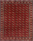 Fine VTG Halime Red/Ivory Rug, 8'6" x 11'1"