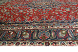 Fine VTG Felabeor Red/Navy Rug, 7'6" x 11'1"