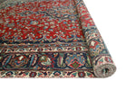 Fine VTG Felabeor Red/Navy Rug, 7'6" x 11'1"