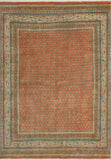 Fine VTG Cartere Rust/Beige Rug, 6'0" x 8'6"