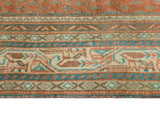 Fine VTG Cartere Rust/Beige Rug, 6'0" x 8'6"