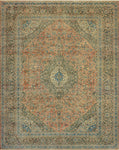 Fine VTG Fatho Rose/Green Rug, 9'9" x 13'1"