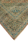 Fine VTG Fatho Rose/Green Rug, 9'9" x 13'1"