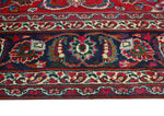 Fine VTG Taran Red/Navy Rug, 7'9" x 10'9"