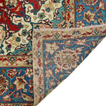 Fine VTG Akjamal Red/Blue Rug, 7'11" x 10'3"