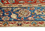 Fine VTG Akjamal Red/Blue Rug, 7'11" x 10'3"