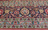 Vintage Jasmin Red/Navy Rug, 7'11" x 11'1"