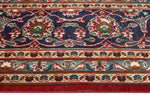 Fine VTG Hafid Red/Navy Rug, 9'8" x 12'7"