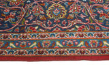 Fine VTG Cathrina Red/Navy Rug, 9'8" x 13'1"