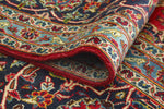 Fine VTG Ghafoor Red/Navy Rug, 9'9" x 13'2"