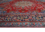 Vintage Farzana Red/Navy Rug, 9'7" x 12'4"