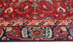 Fine VTG Lawson Red/Navy Rug, 5'10" x 9'3"