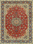 Fine VTG Georgett Red/Blue Rug, 8'2" x 11'4"