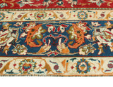 Fine VTG Georgett Red/Blue Rug, 8'2" x 11'4"