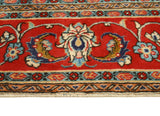 Fine VTG Alvah Ivory/Red Rug, 6'6" x 9'5"