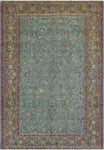 Vintage Wale Grey/Brown Rug, 6'9" x 10'2"