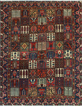 Fine VTG Birdhill Red/Navy Rug, 8'7" x 11'5"