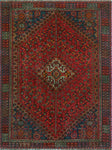 Balochi Alyxis Red/Charcoal Rug, 5'9" x 8'0"