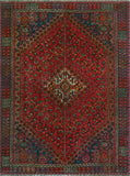 Balochi Alyxis Red/Charcoal Rug, 5'9" x 8'0"