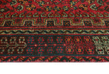 Balochi Alyxis Red/Charcoal Rug, 5'9" x 8'0"