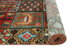 Fine VTG Alula Red/Blue Runner, 3'2" x 9'8"