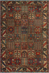 Vintage Abeni Red/Beige Rug, 6'9" x 10'0"