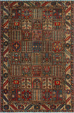 Vintage Abeni Red/Beige Rug, 6'9" x 10'0"