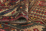 Vintage Abeni Red/Beige Rug, 6'9" x 10'0"